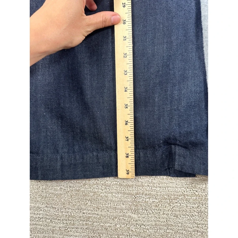 Two Tone Denim Long Coat Blue Grey Colorblock Button Up Duster Jacket